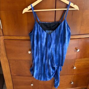 Magicsuit Blue Striped Women's swim top size 14